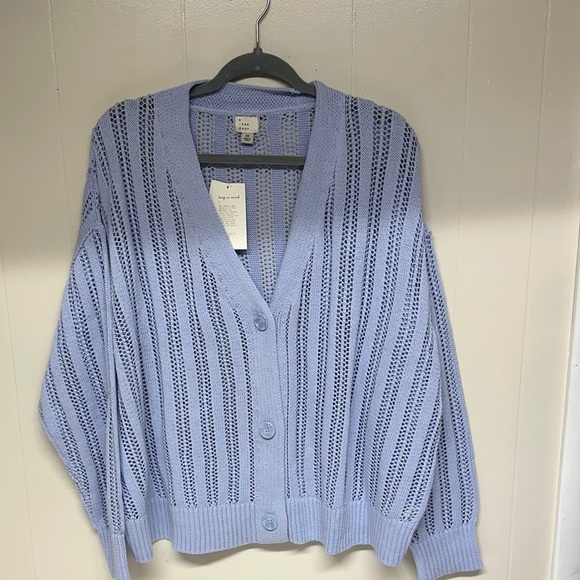 a new day Sweaters - a new day Light Blue Knit Cardigan